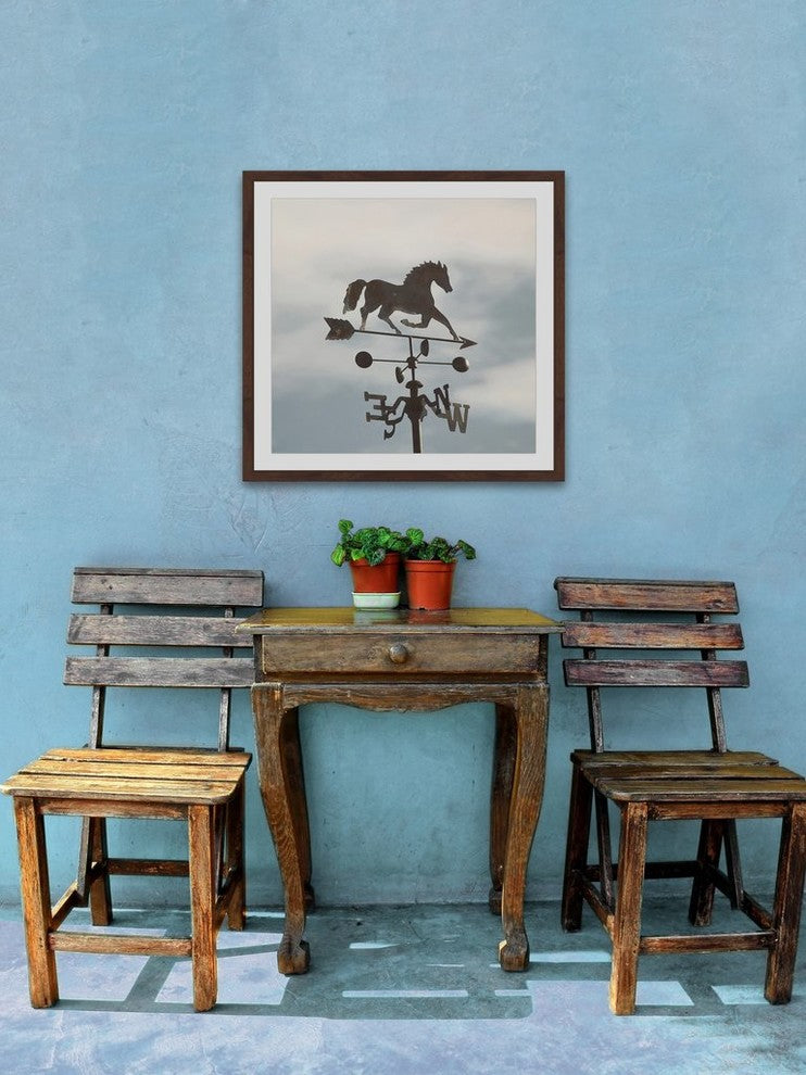 "The Weathervane" Framed Painting Print, 32"x32"