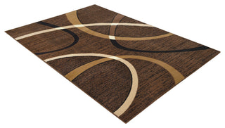 Modern Runner, Chocolate, 7'0"x5'2"