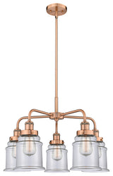 Innovations Canton 5 24" Chandelier Antique Copper