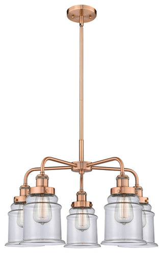 Innovations Canton 5 24" Chandelier Antique Copper