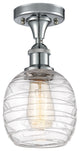 Innovations 516-1C-PC-G1013-LED 1-Light Semi-Flush Mount, Polished Chrome