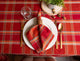 Autumn Spice Plaid Tablecloth 52"x52"