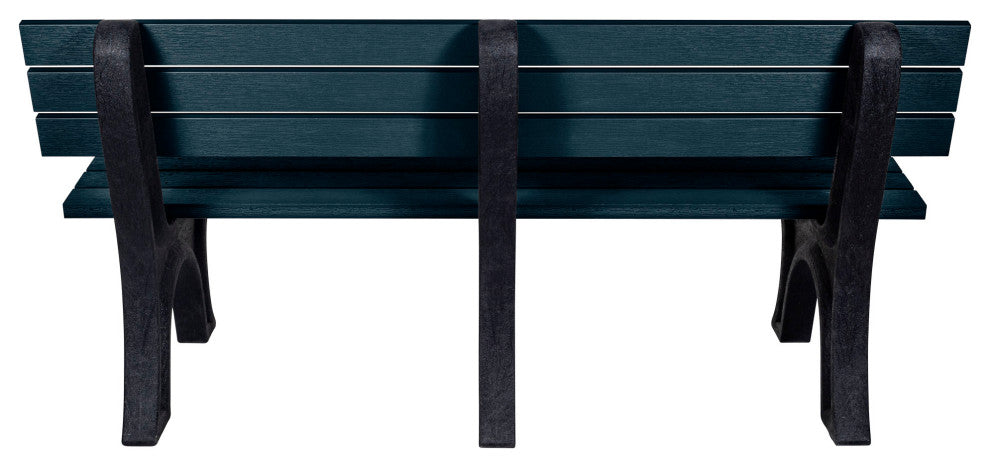 Aurora Traditional 6' Park Bench, Federal Blue