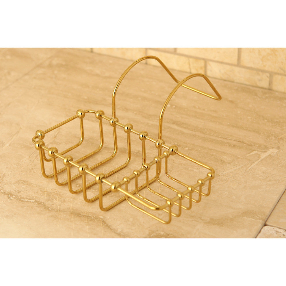 Kingston Brass Clawfoot Soap and Sponge Holder, Polished Brass