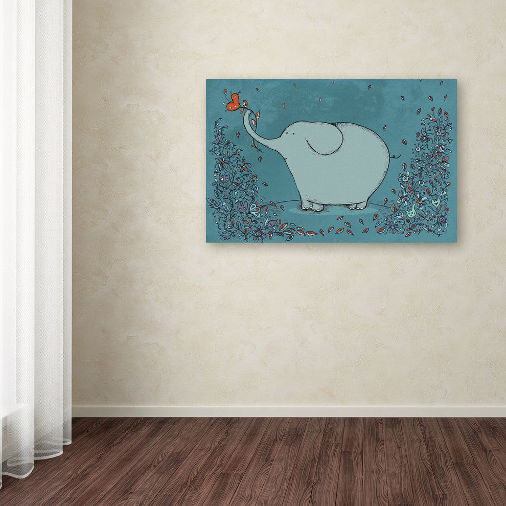 'Garden Elephant' Canvas Art by Carla Martell
