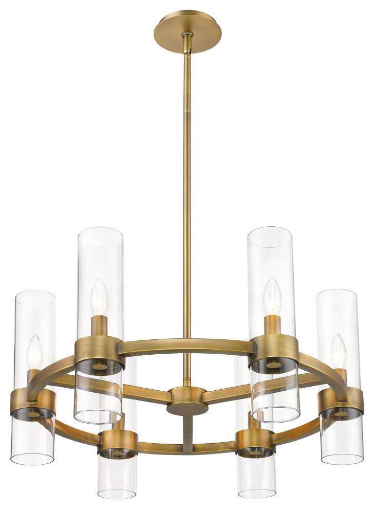Zlite 4008-6RB 6-Light Chandelier, Clear