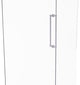 Contemporary 18" Back to Back Shower Door Pull, Satin Chrome