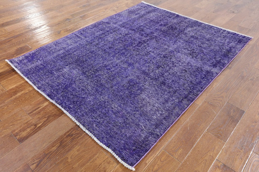 Oriental 5'x6' Overdyed Handmade Rug, W2593