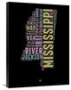 "Mississippi Word Cloud 1" Fine Art Print