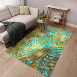 Life of the Party I Abstract Art Area Rug, Power-Loomed, 5'x7.5'
