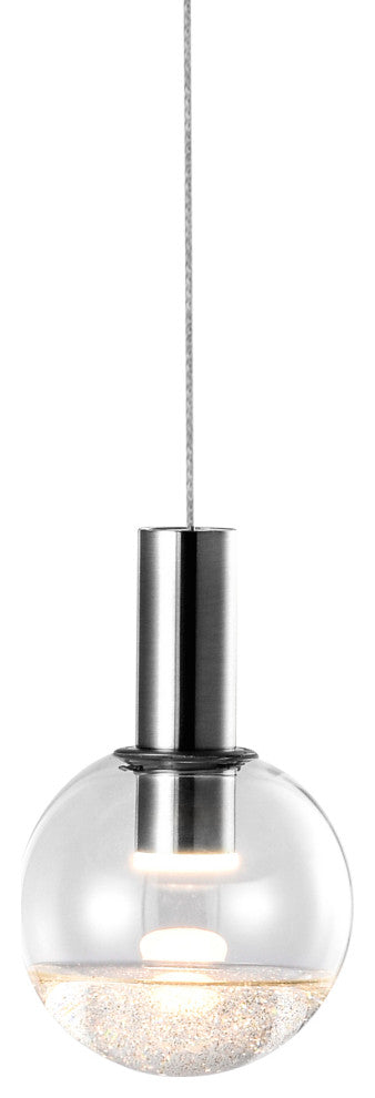 Sienna 5" ETL Certified Integrated LED Pendant Lighting Fixture, Polished Chrome