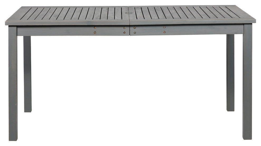 Simple Outdoor Dining Table, Gray Wash