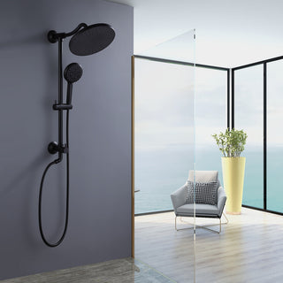 Shower System with 10"? Rain Shower Head&5-setting Handshower Less Rough-in Valve