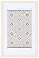 Safavieh Mejia 23" Ivory/Dark Beige Framed Textile Wall Art