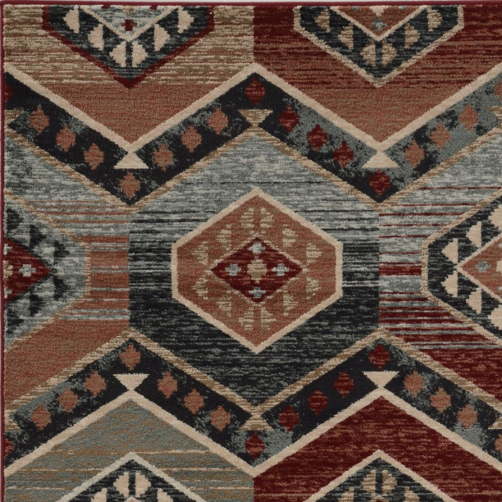 KAS Chester 5630 Red Artisan Area Rug, 5'x8'