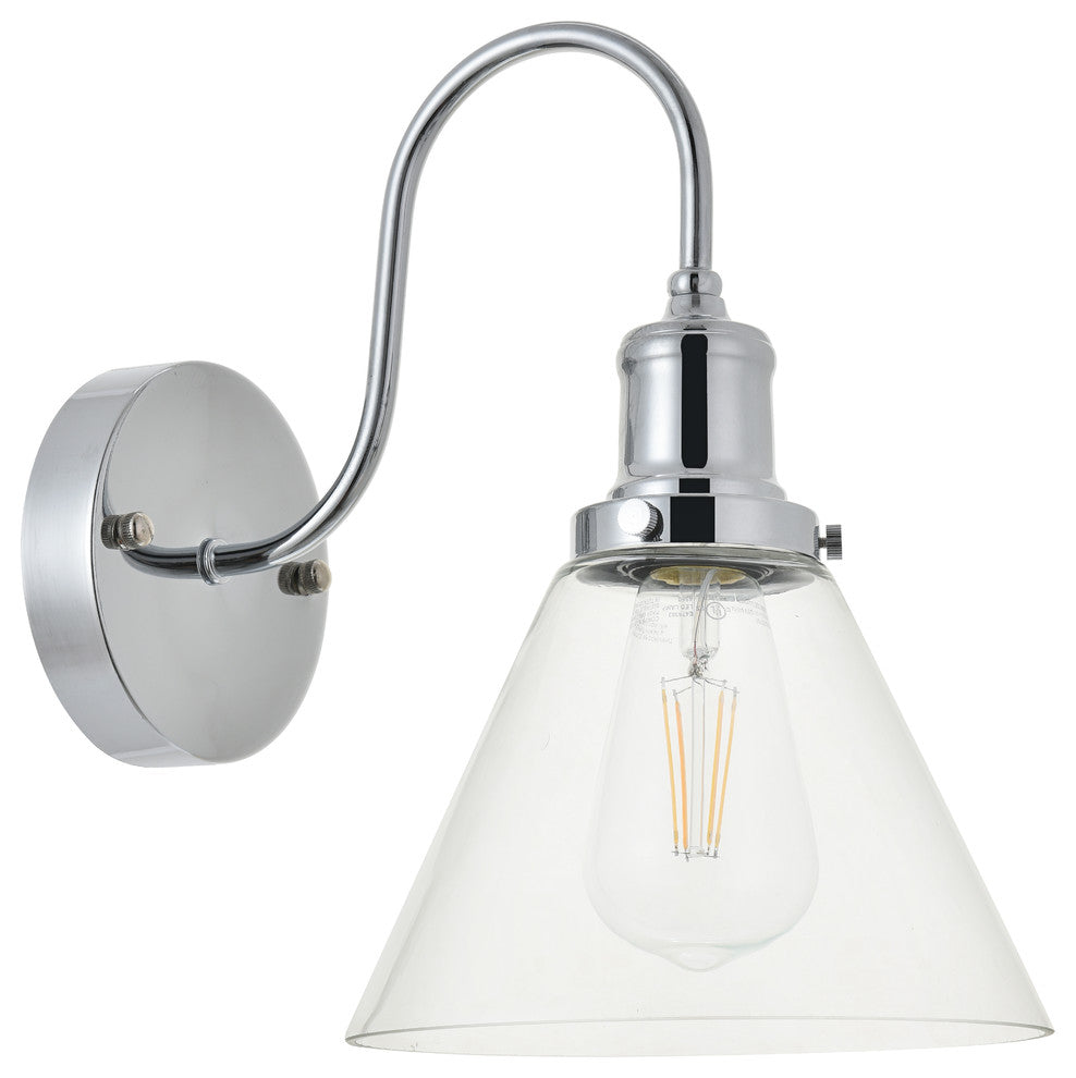 Chrome Finish 1-Light Wall Sconce