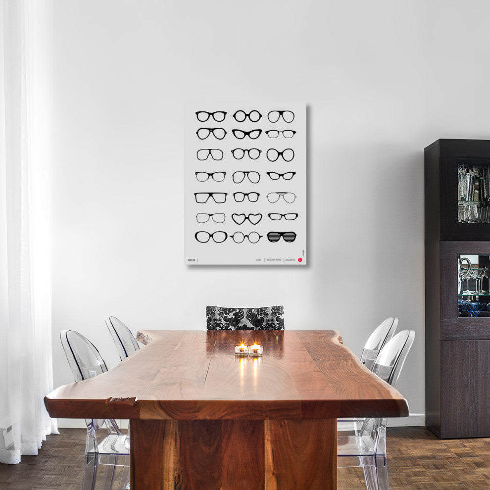 "Vintage Glasses Poster 1" Fine Art Print