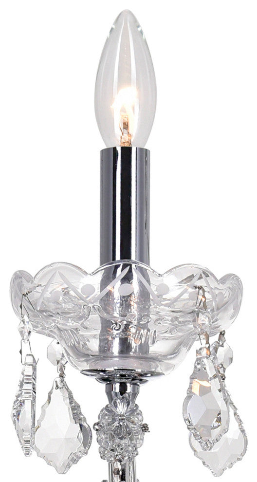 Maria Theresa 3 Light Wall Sconce With Chrome Finish
