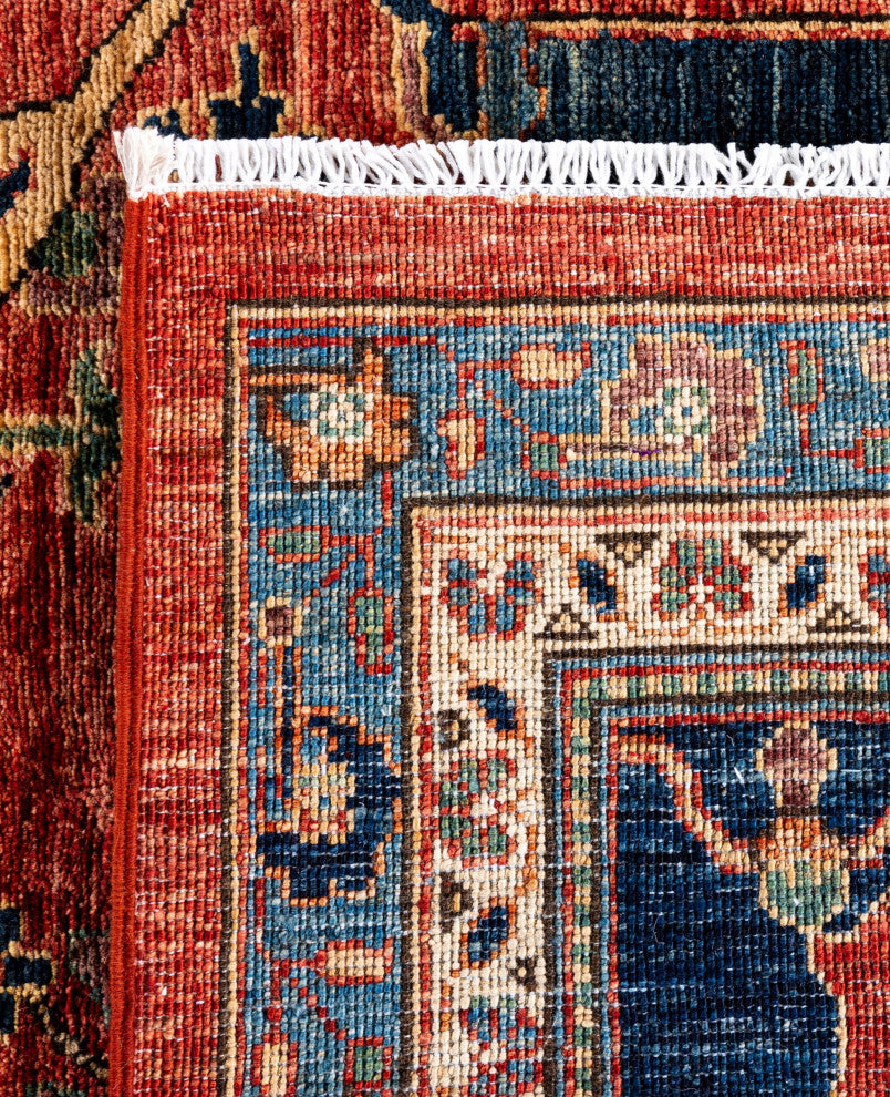 Serapi One-of-a-Kind Hand-Knotted Area Rug Red, 8'10" x 11'8"