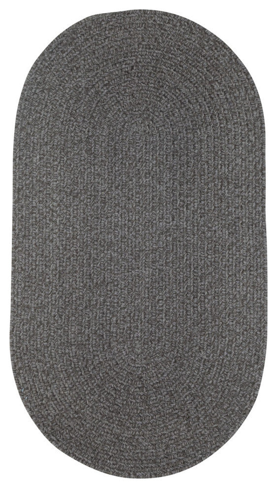 Capel Manteo Smoke 0050_350 Braided Rugs - 24" X 8' Runner Runner