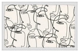 "Face Illusion" Framed Painting Print, 24x16