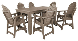 Hamilton 7-Piece Rectangle Counter-Height Dining Set, Woodland Brown