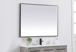 Modern Black Led Mirror