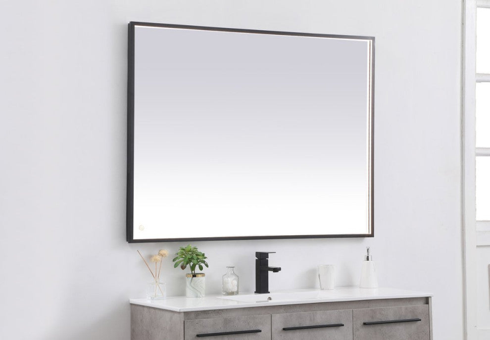 Modern Black Led Mirror