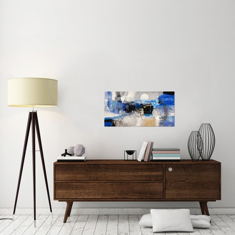 "Moonlight" Stretched Canvas Giclee by Arthur Pima, 36x18"