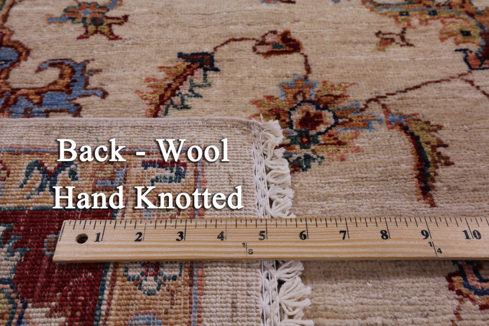 5' 7" X 8' 4" Handmade Persian Tabriz Wool Rug - Q12760