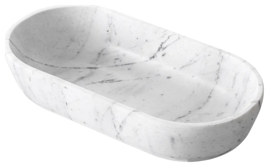 White Marble Bowl, Eichholtz Terrebonne