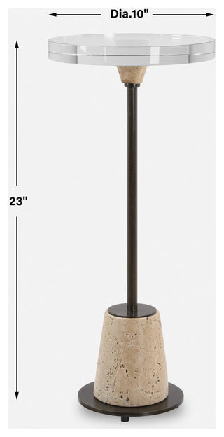 Uttermost Arthur Crystal Drink Table