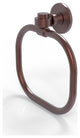 Continental Towel Ring With Groovy Accents, Antique Copper