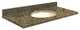 Quartz 25"x19" Vanity Top, Biscuit Bowl, Rapture, Single Hole