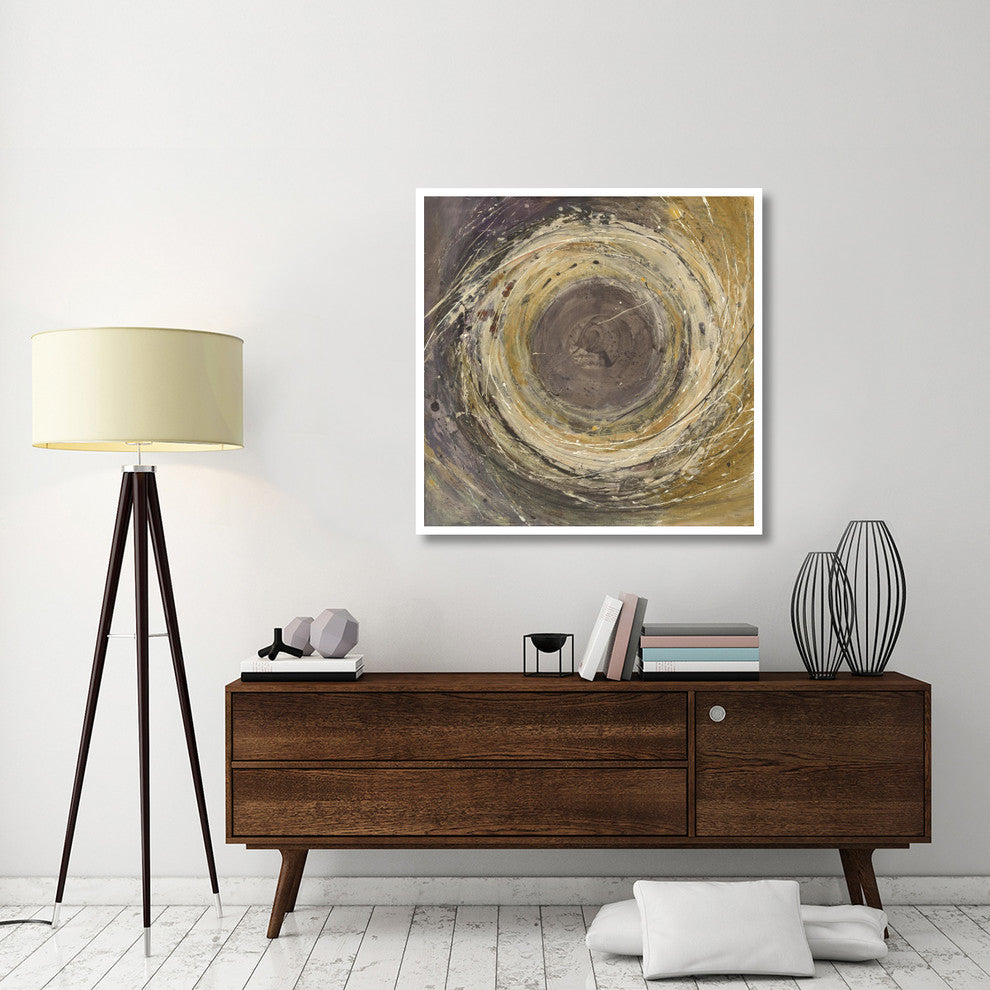 "Wooden Rings" Digital Paper Print by Albena Hristova, 42"x42"