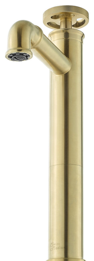 Avallon 12" Single Handle, Bathroom Faucet, Brushed Gold