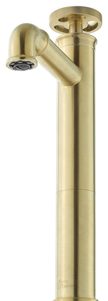 Avallon 12" Single Handle, Bathroom Faucet, Brushed Gold