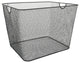 YBM Home Household Wire Mesh Open Bin Shelf Storage Basket Organizer Black
