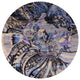Ahgly Company Indoor Round Mid-Century Modern Area Rugs, 4' Round