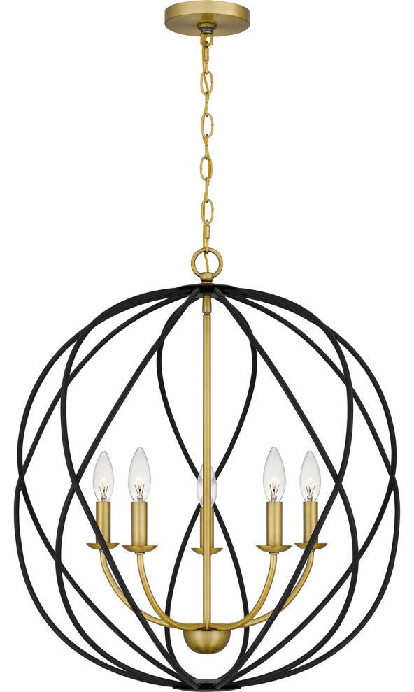 Quoizel BYN2824AB 5-Light Pendant, Bryn