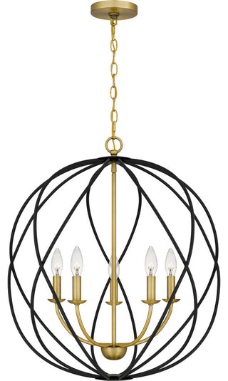 Quoizel BYN2824AB 5-Light Pendant, Bryn