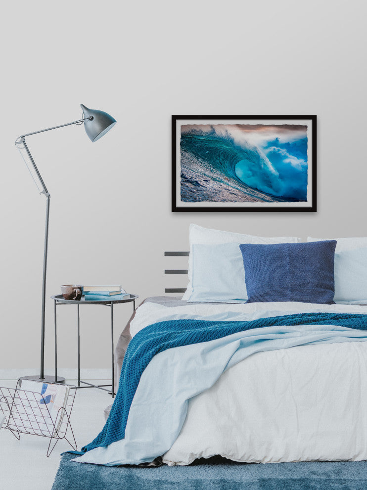 "The Perfect Wave" Framed Painting Print, 30x20