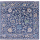 6' Square Hand Knotted Turkish Oushak Wool Rug - Q14960