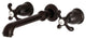 Kingston Brass Two-Handle Wall Mount Tub Faucet, Oil Rubbed Bronze