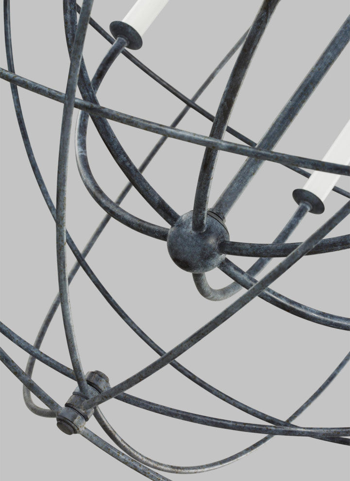 Bayberry Large Pendant, Weathered Galvanized