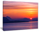 "Stunning Sunset in Greece" Extra Large Seascape Art Canvas, 20"x12"