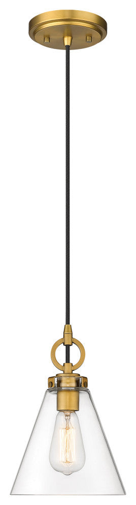 Zlite 3034P8-RB 1-Light Pendant, Clear