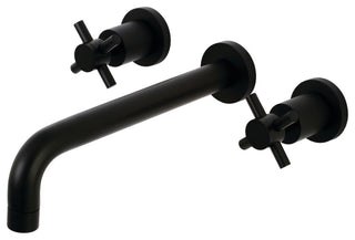 KS8020DX Two-Handle Wall Mount Tub Faucet, Matte Black