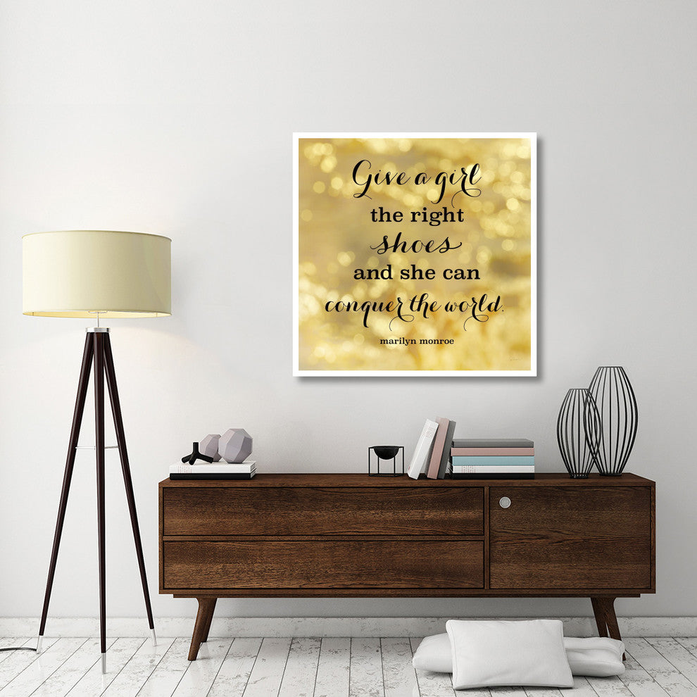 "Fashion Quotes IV" Digital Paper Print by Sue Schlabach, 42"x42"