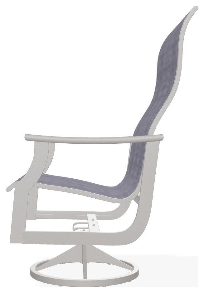 St. Catherine Sling Outdoor Supreme Swivel Rocker, Brooks/Warm Gray